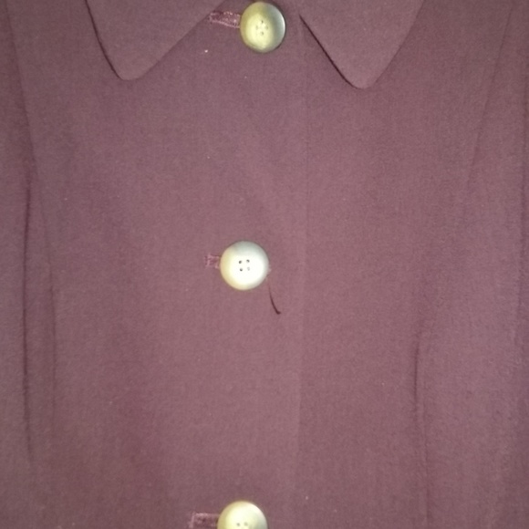Carole Little cranberry business suit jacket - Picture 6 of 8